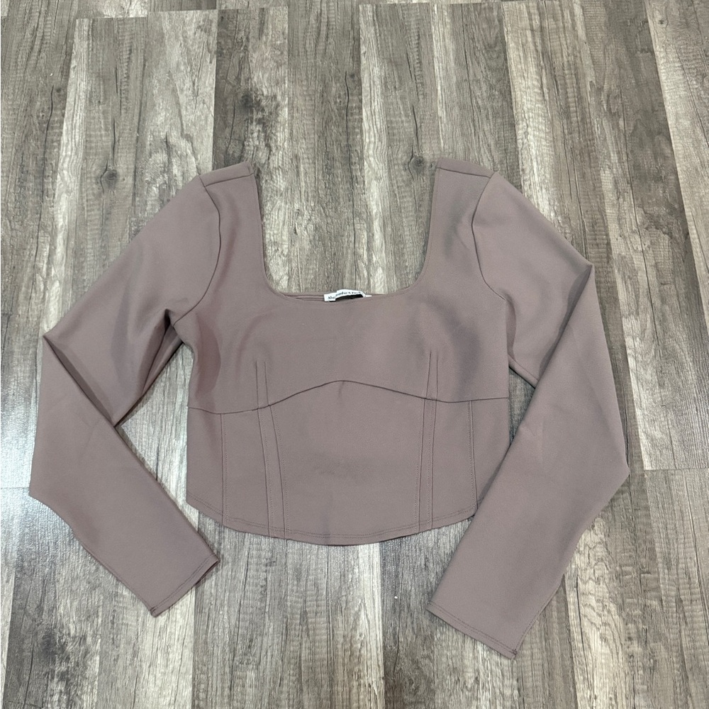 Women's Mauve Long Sleeve Top